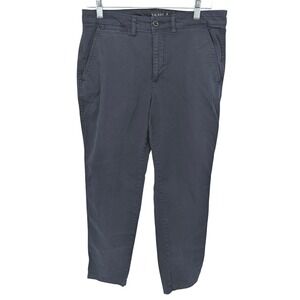 Lauren‎ Ralph Lauren Chino Pants Women 12 Navy Blue Slim Tapered Ankle Preppy